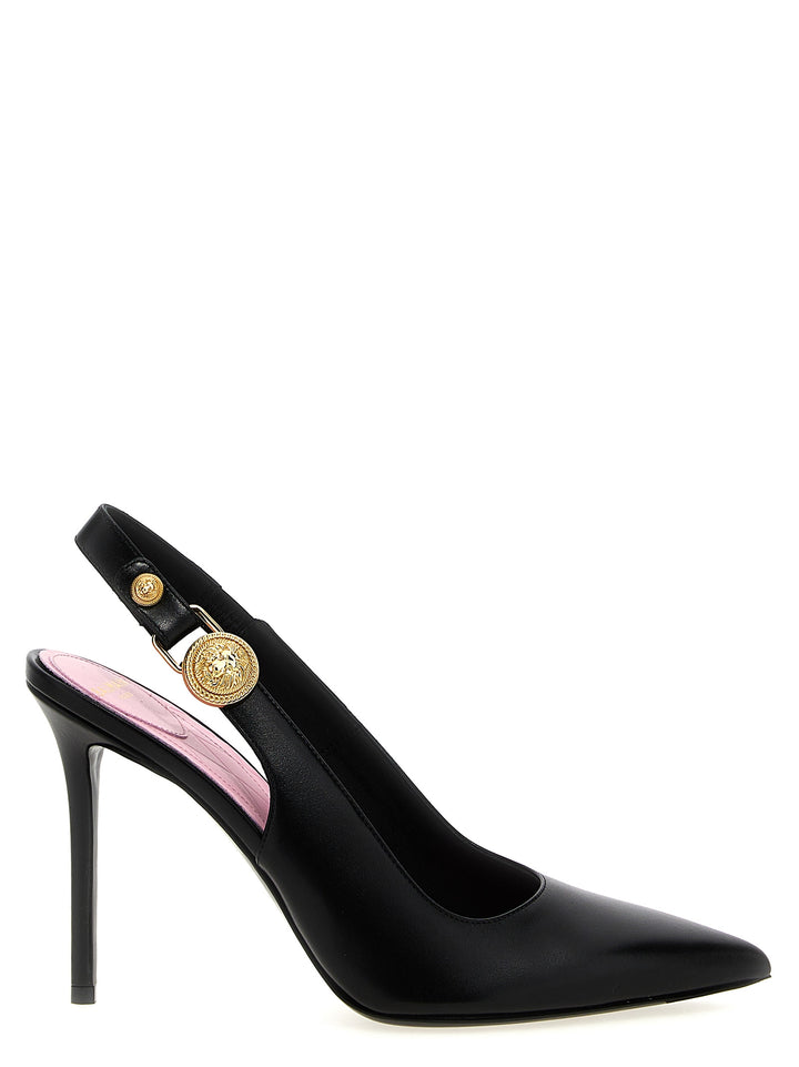 Balmain Sorte Kalveskinn Pumps med Hæler
