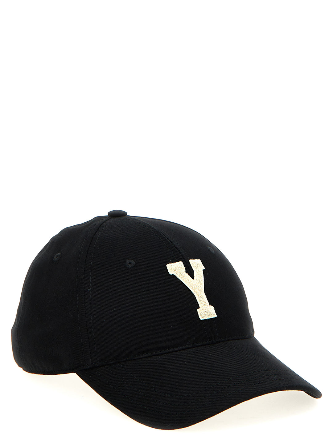 Saint Laurent Sort Bomullscap (Baseballcaps)