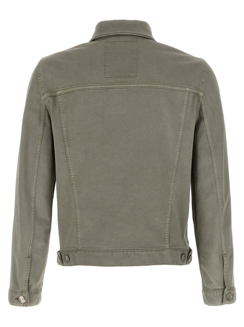 Brunello Cucinelli Gray Cotton Denim Jacket