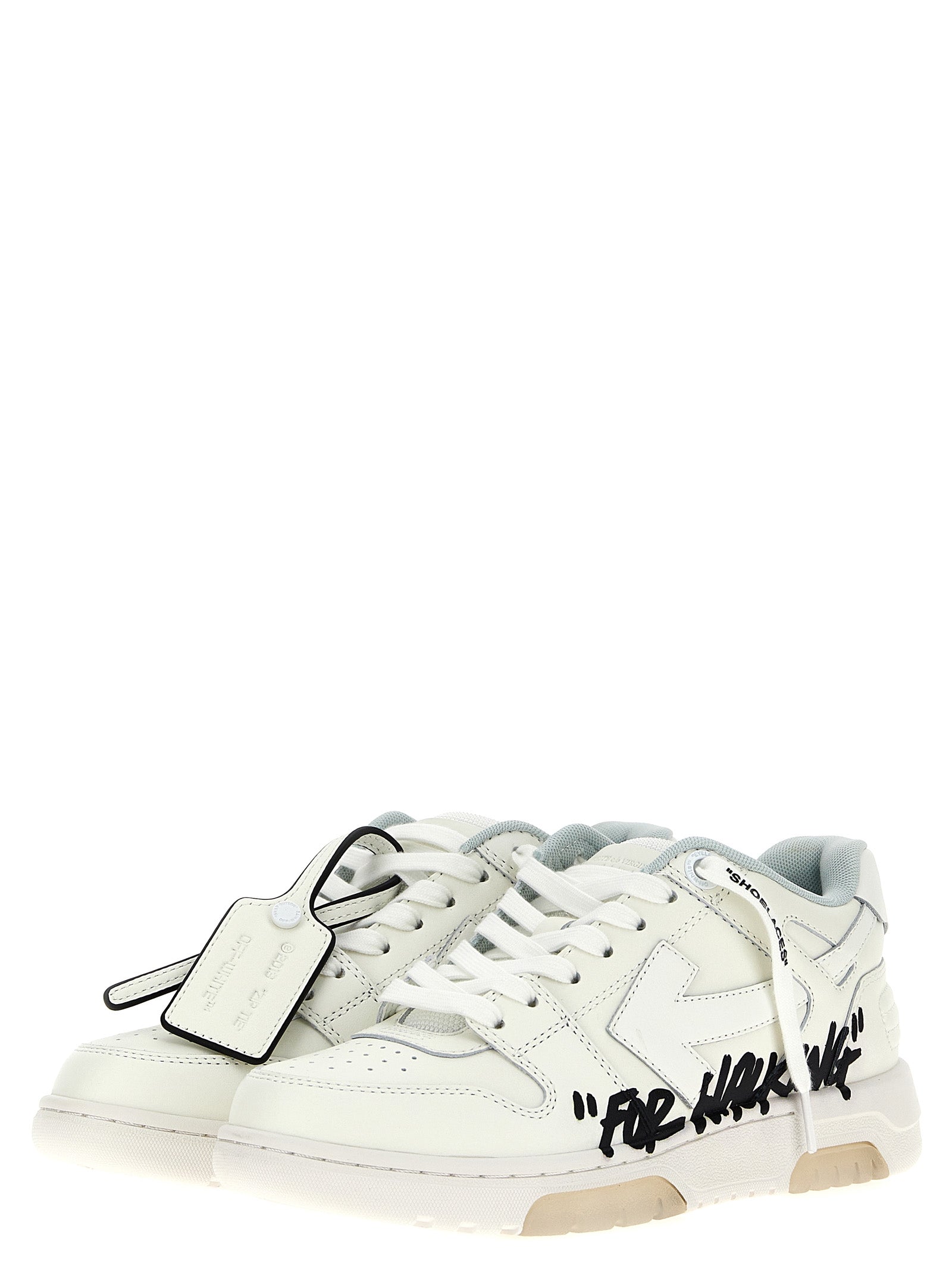 Bicolor Bovine Leather Low Top Sneakers
