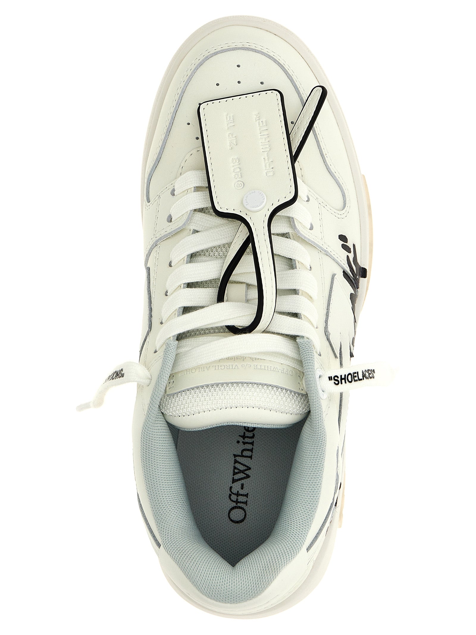Bicolor Bovine Leather Low Top Sneakers