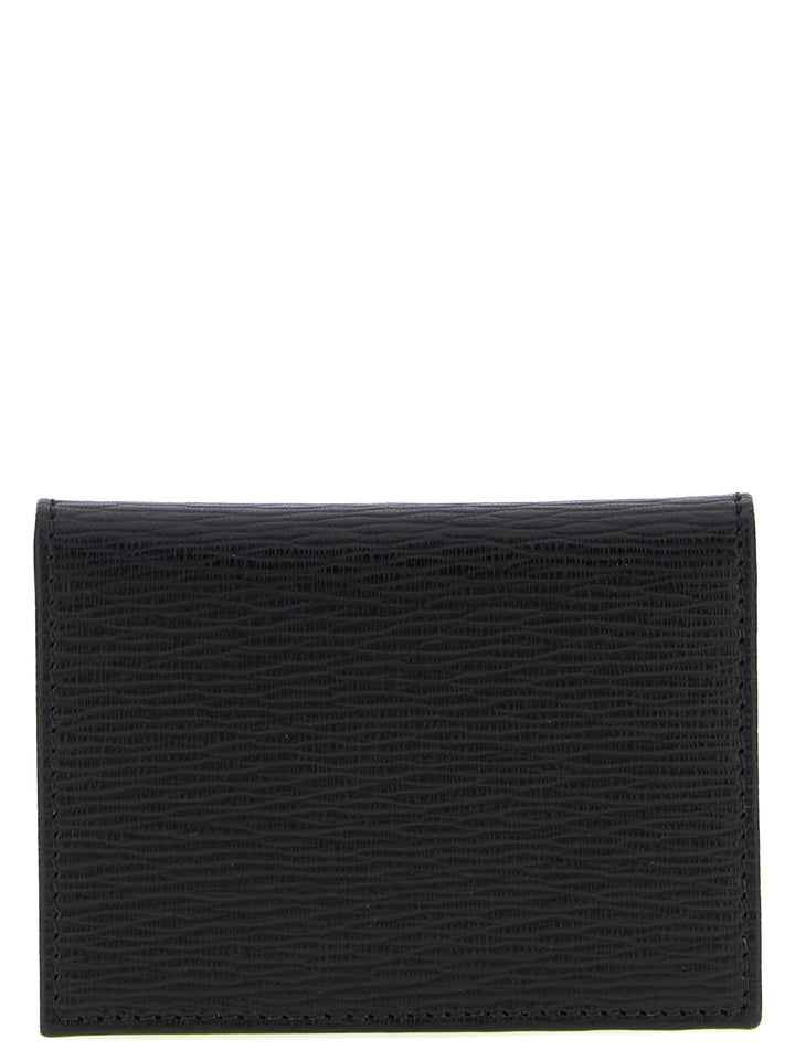 Ferragamo kortholder i sort kalveskinn