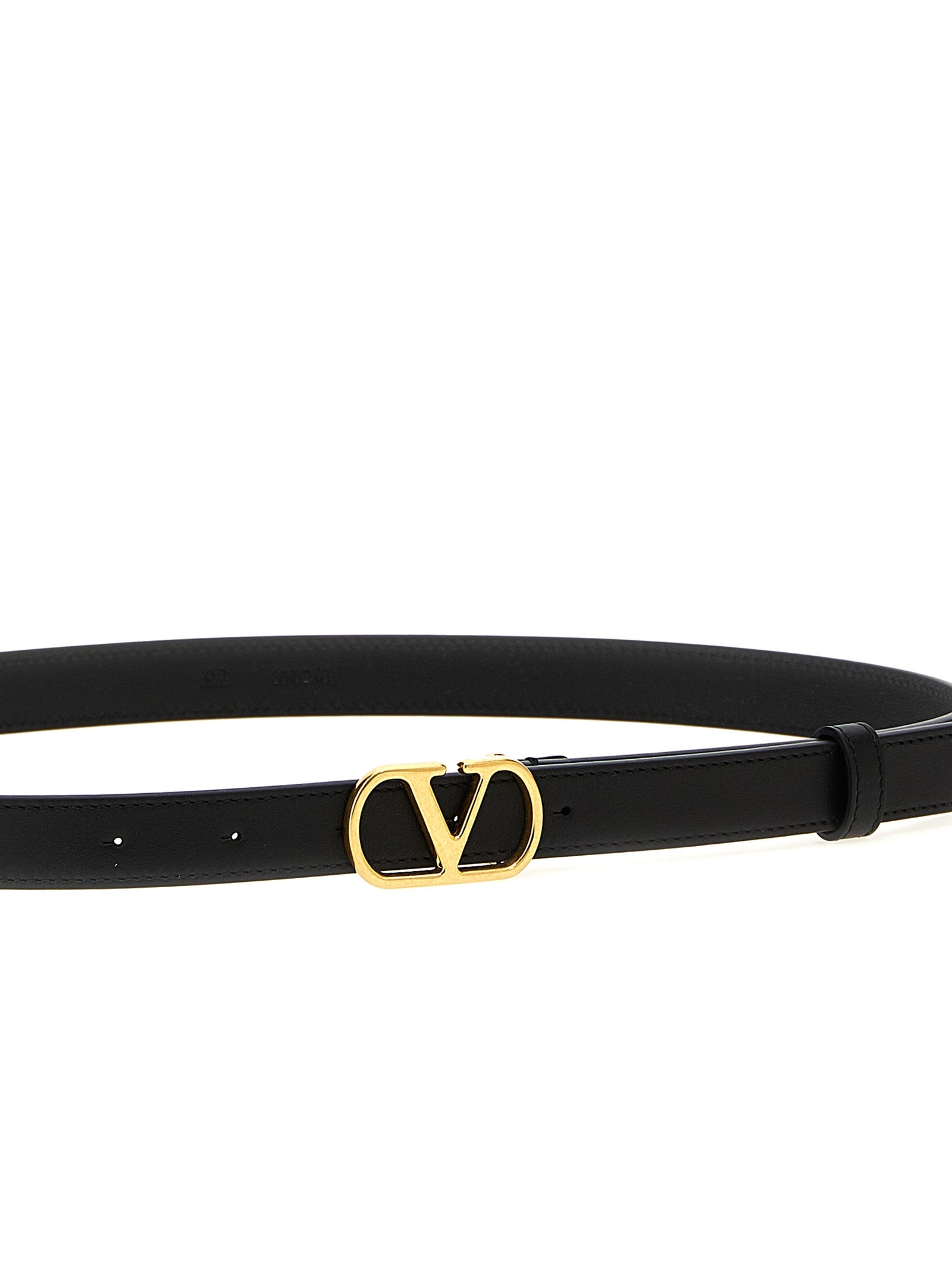 Valentino Garavani Black Calfskin Regular Belt