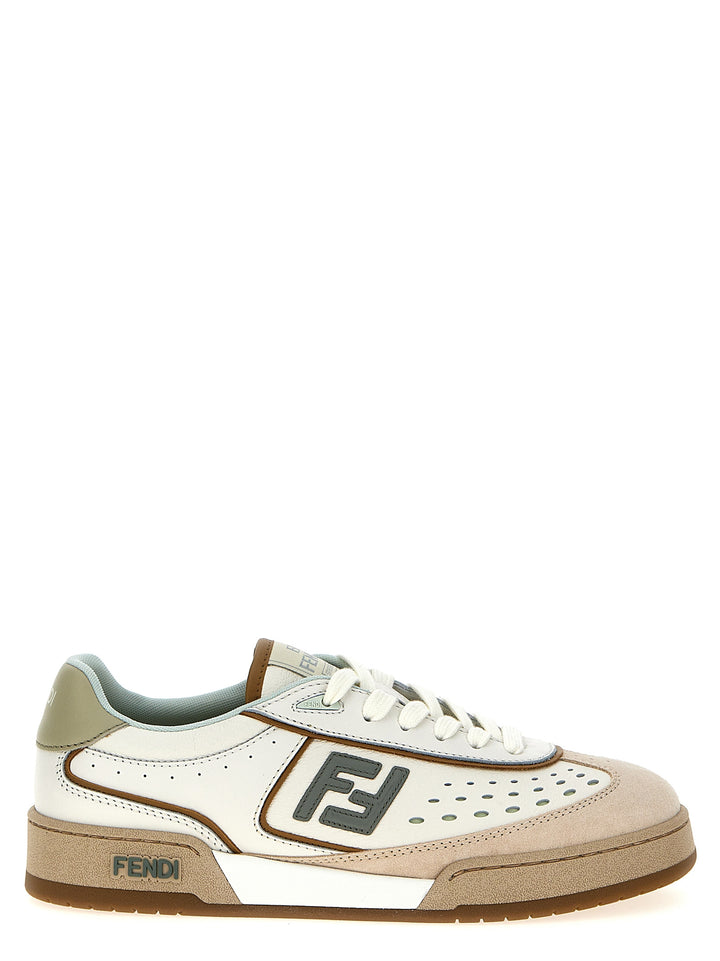 Fendi joggesko i beige skinn