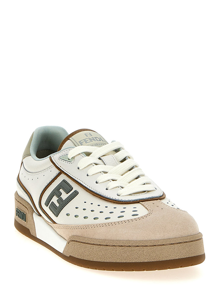 Fendi joggesko i beige skinn