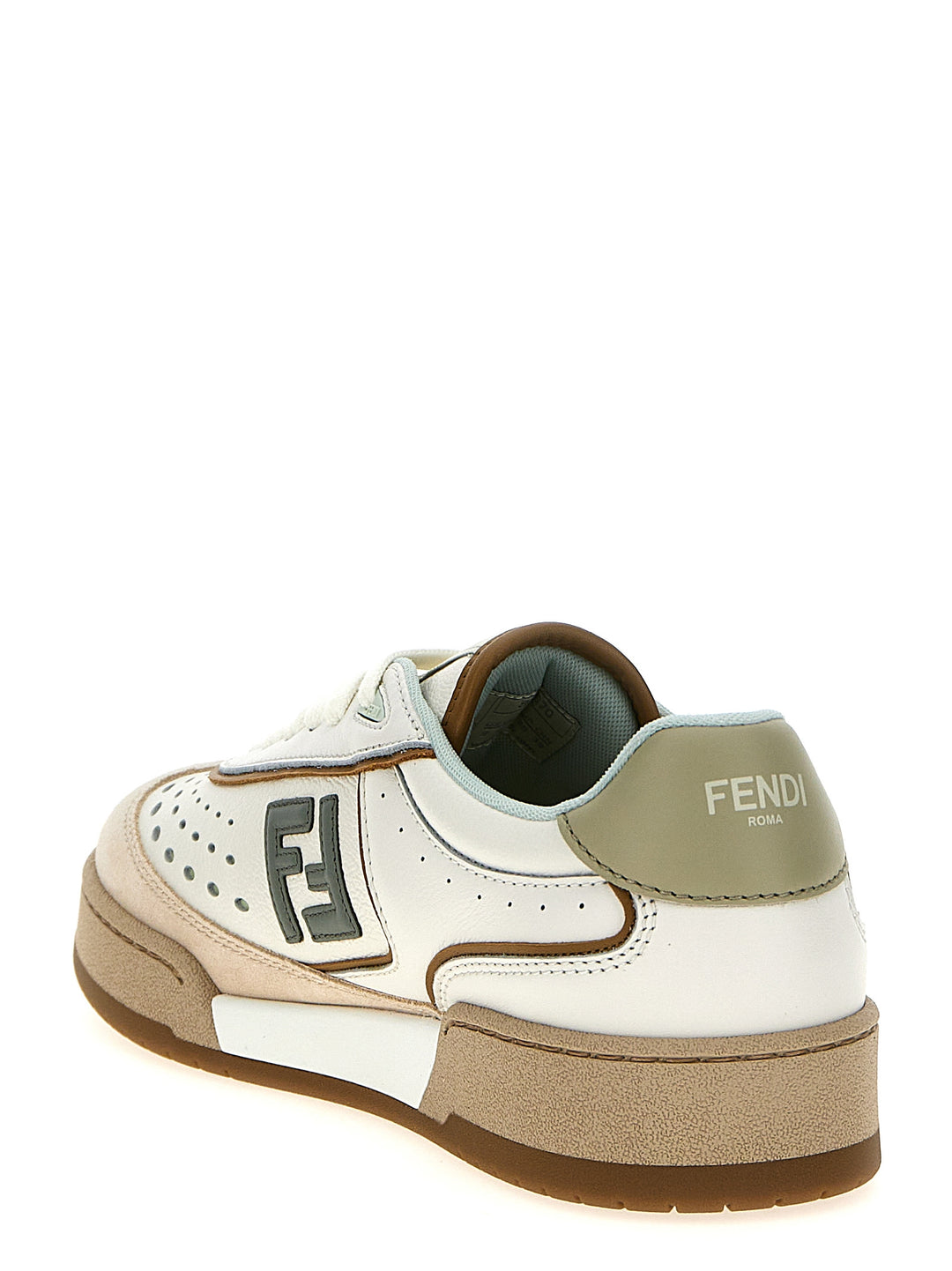 Fendi joggesko i beige skinn