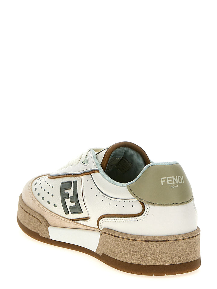 Fendi joggesko i beige skinn