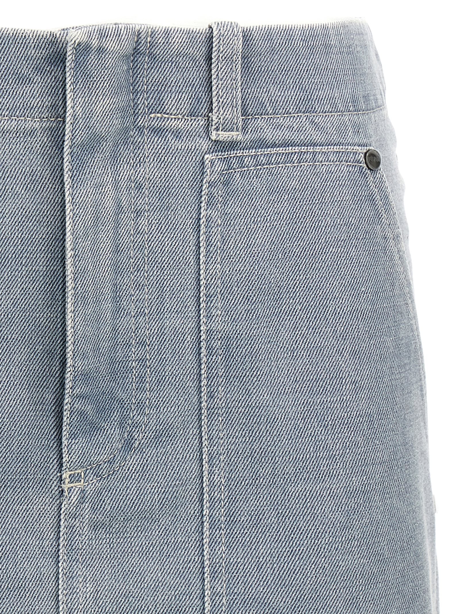 Gray Cotton Long Skirt