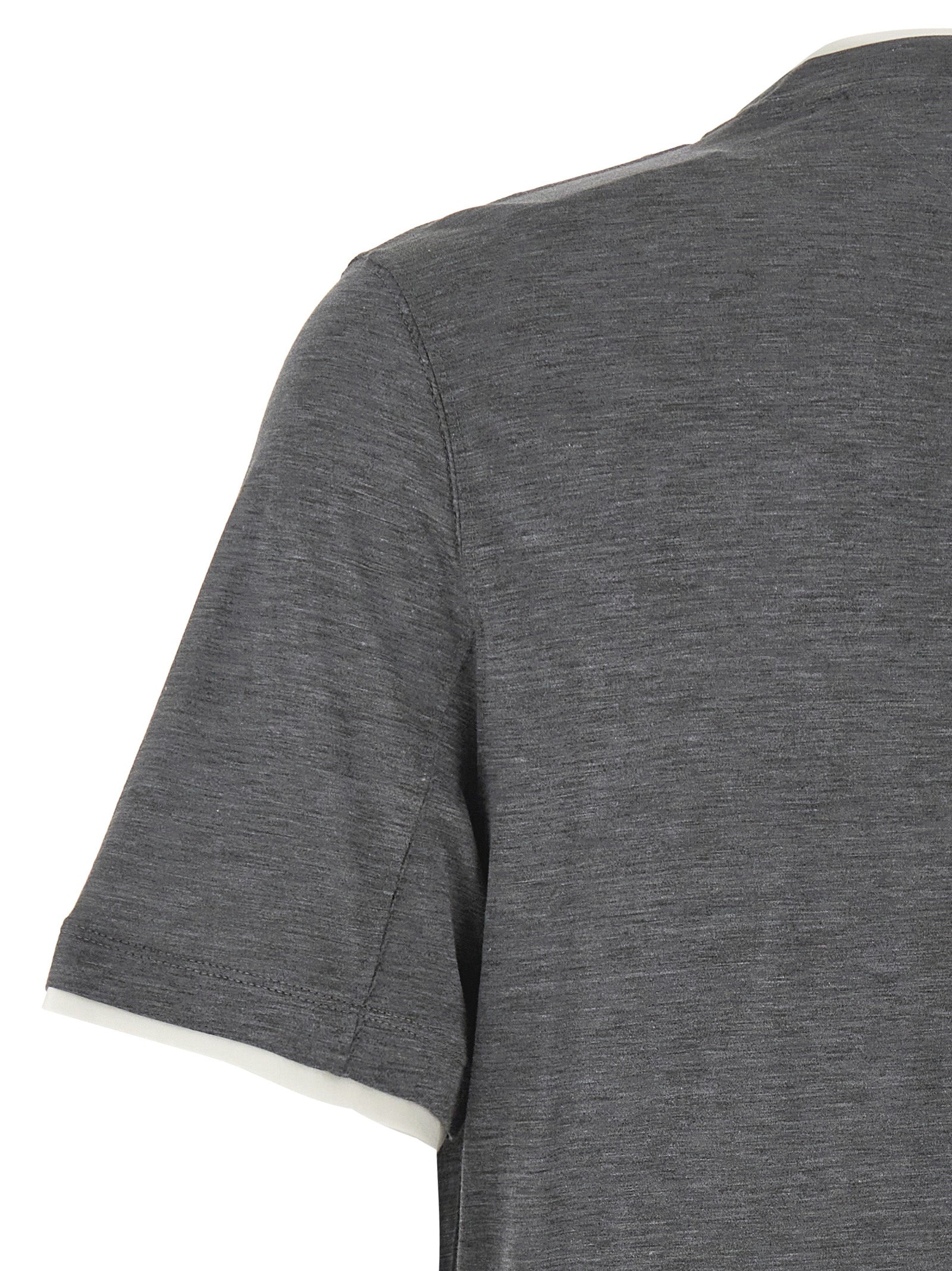 Gray Silk T-Shirt