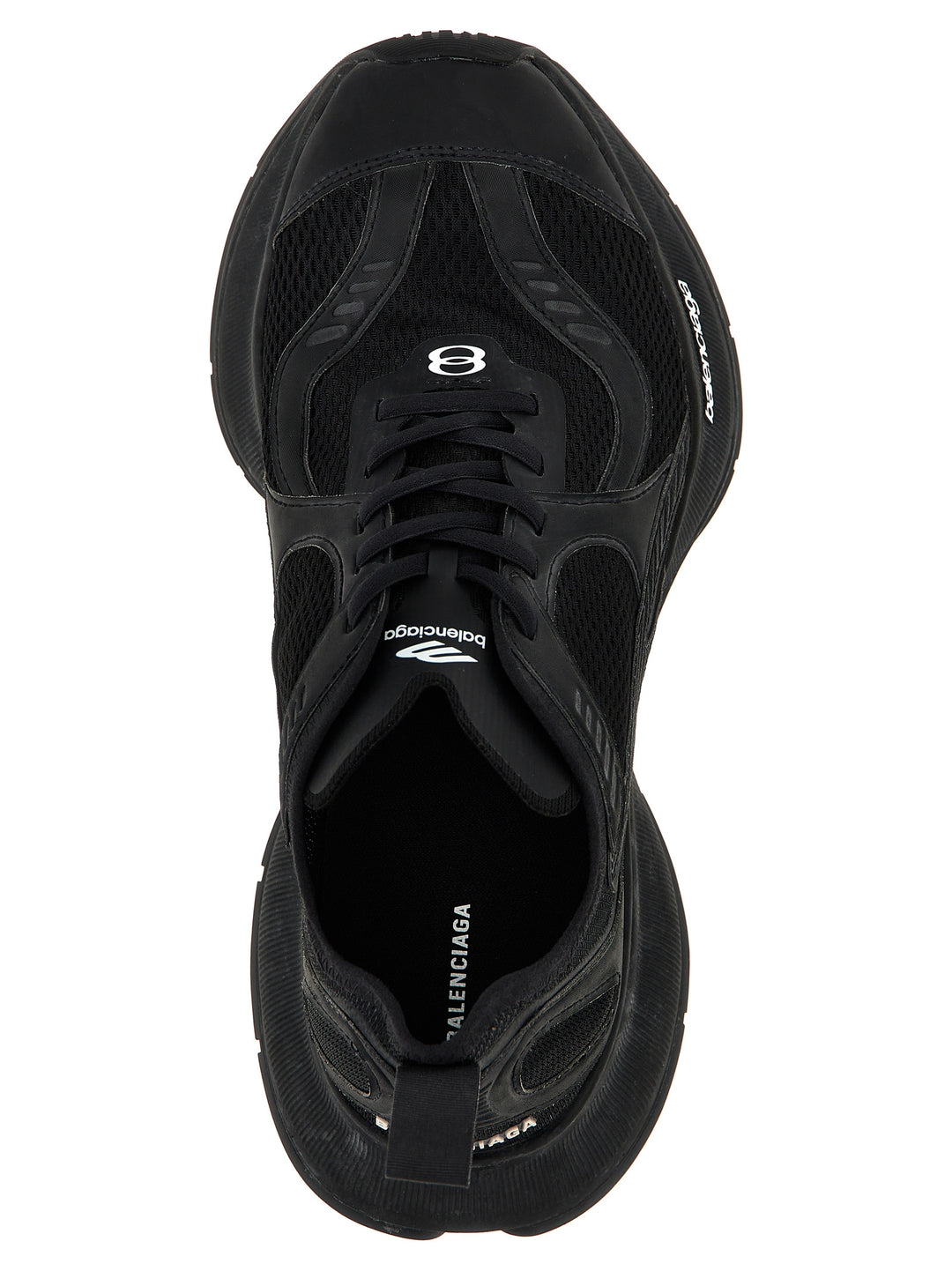 Balenciaga svarte atletiske joggesko i polyester