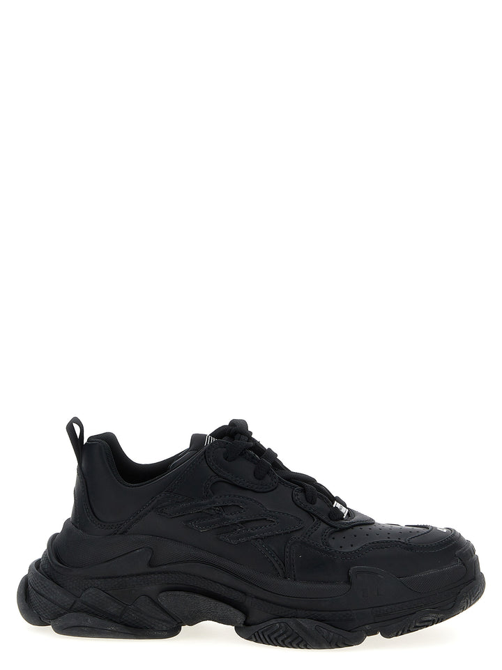 Balenciaga svarte atletiske joggesko i polyetylen