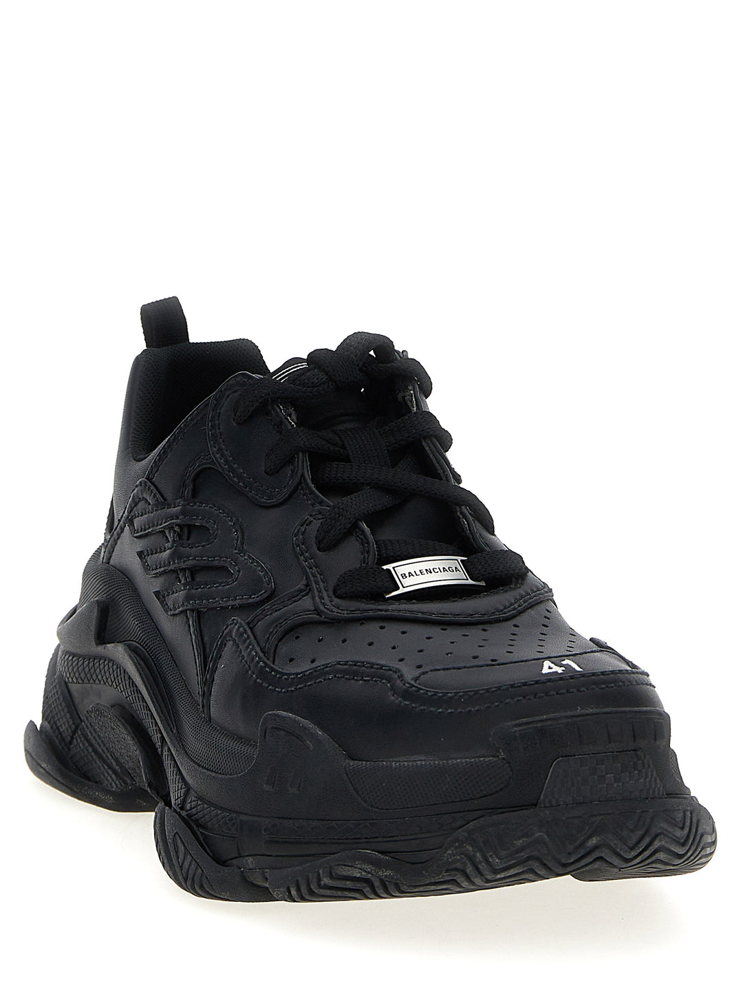 Balenciaga svarte atletiske joggesko i polyetylen