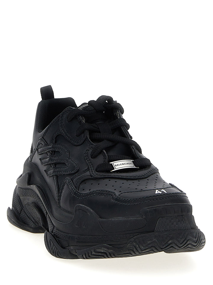 Balenciaga svarte atletiske joggesko i polyetylen