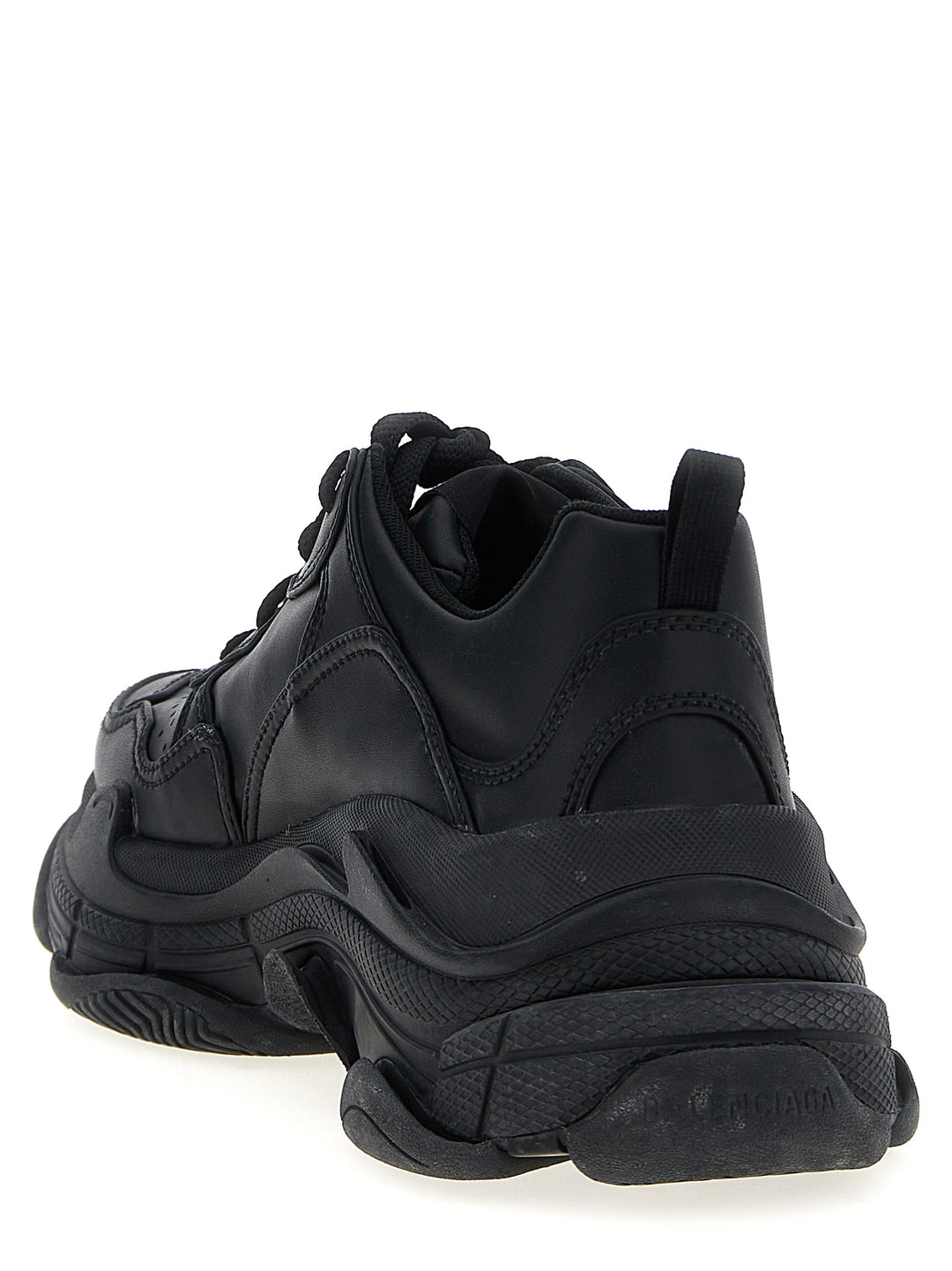 Balenciaga svarte atletiske joggesko i polyetylen