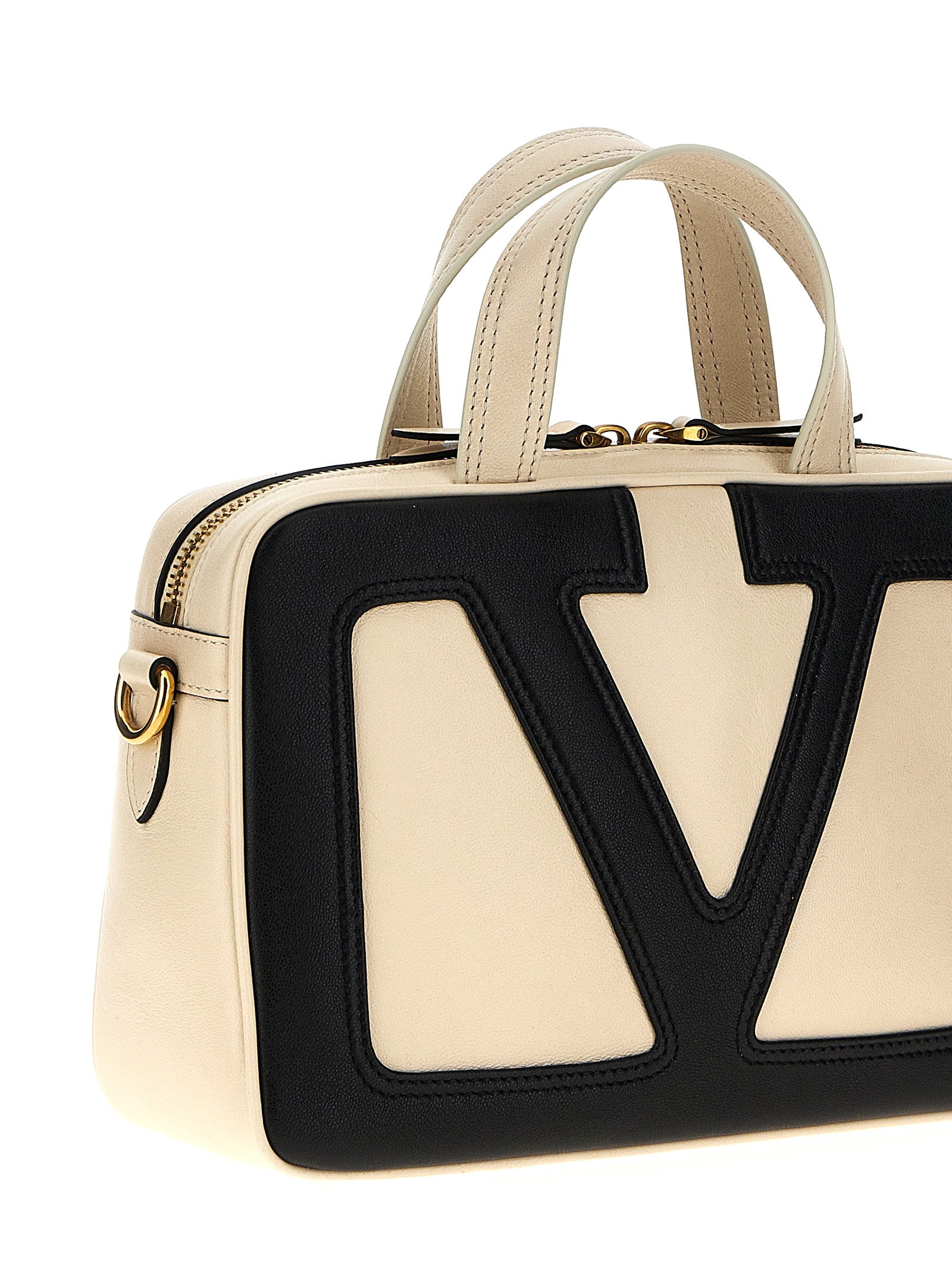 Valentino Garavani Bicolor Håndveske i Lammeskinn