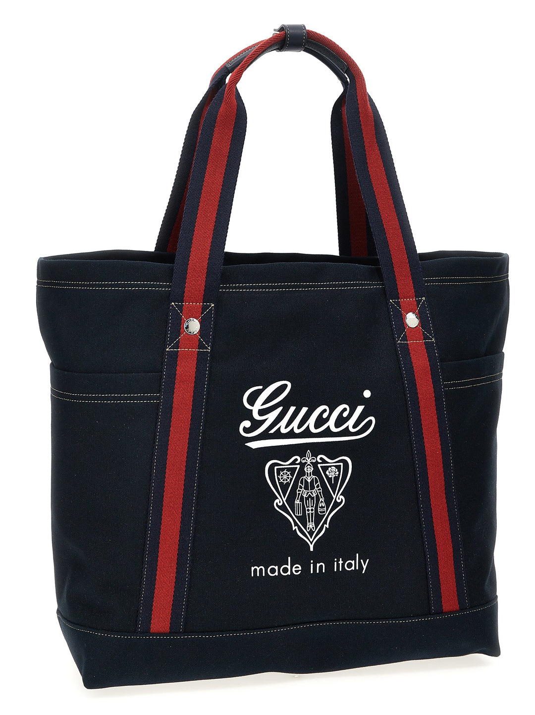 Gucci blå bomullstoteveske