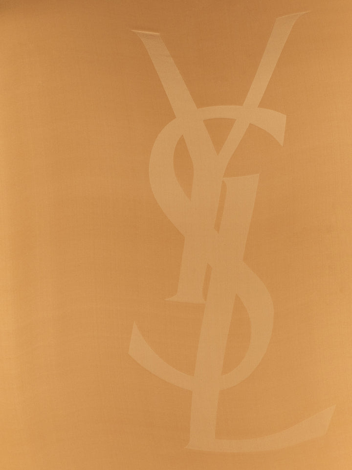 Saint Laurent Beige Silketørkle