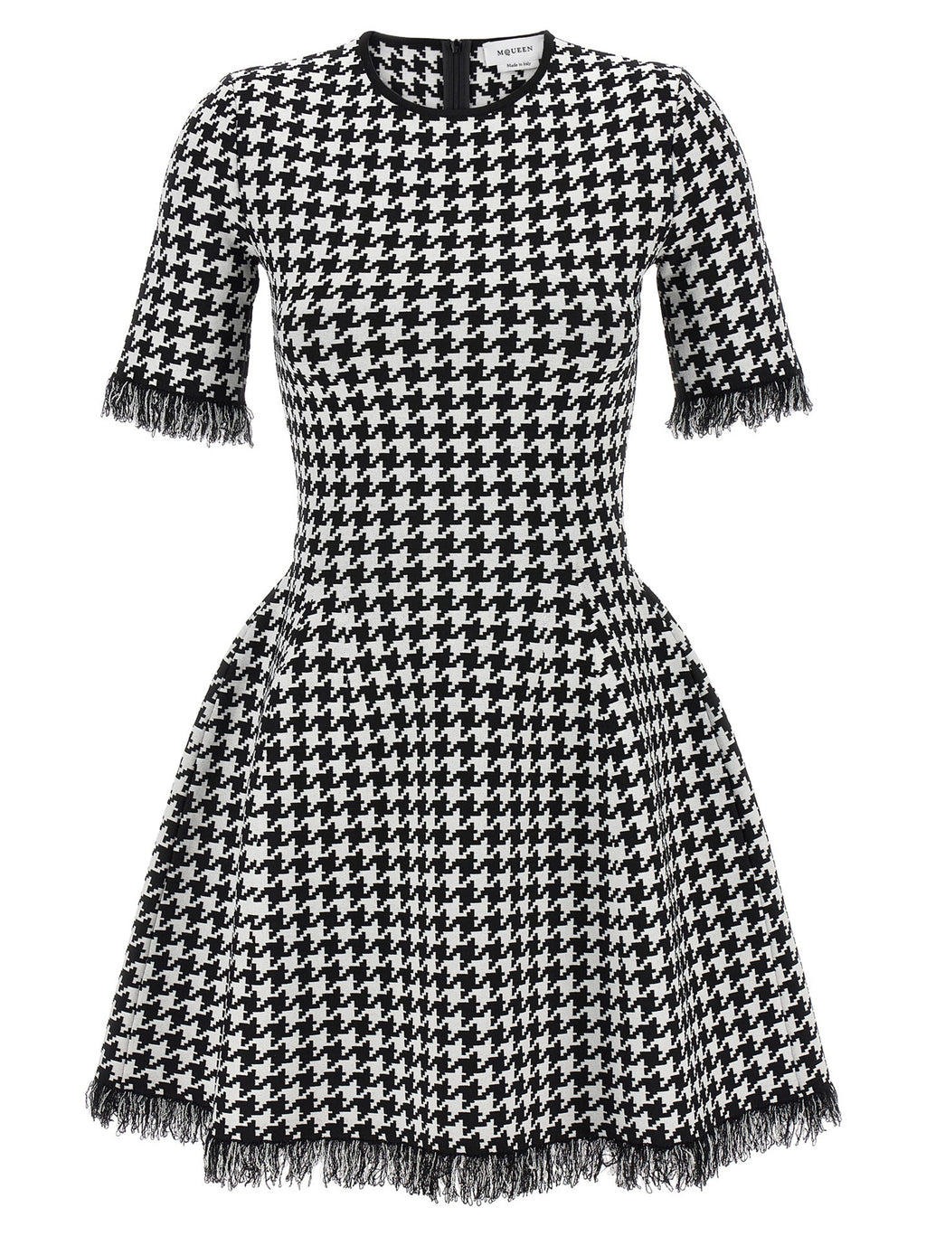 Alexander McQueen Bicolor Viscose Short Dress