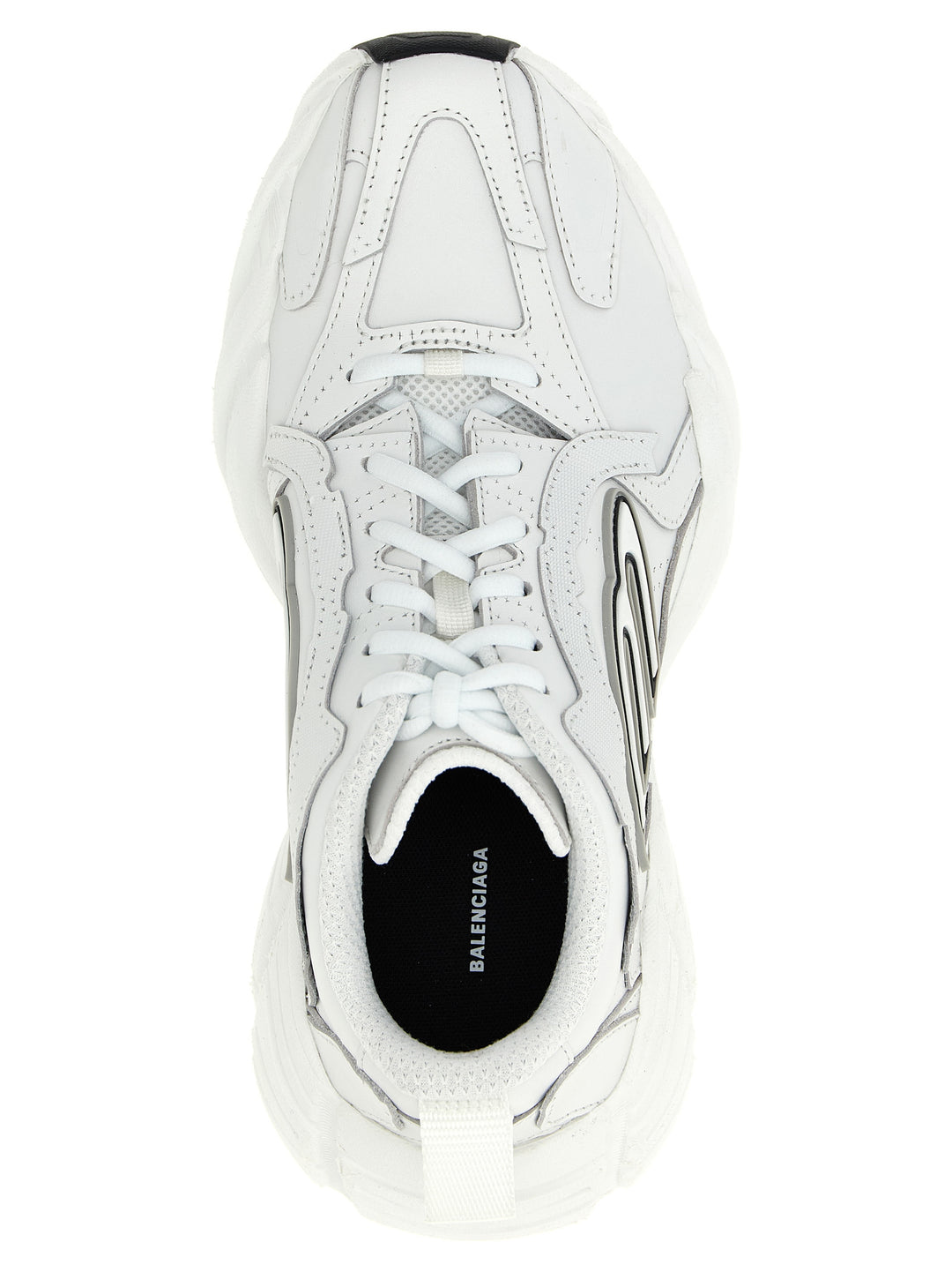Balenciaga Hvite Joggesko i Kuskinn