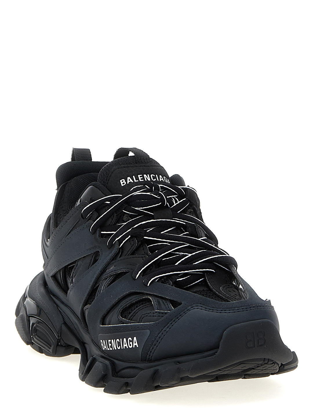 Balenciaga svarte treningssneakers i polyetylen