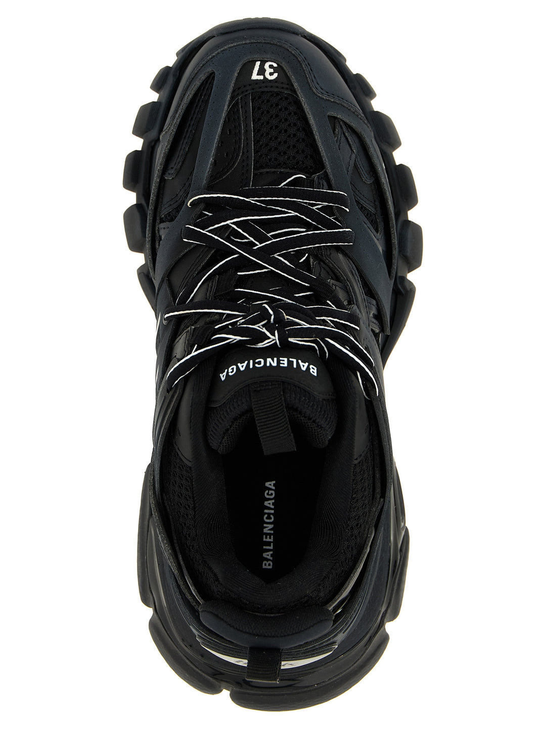 Balenciaga svarte treningssneakers i polyetylen