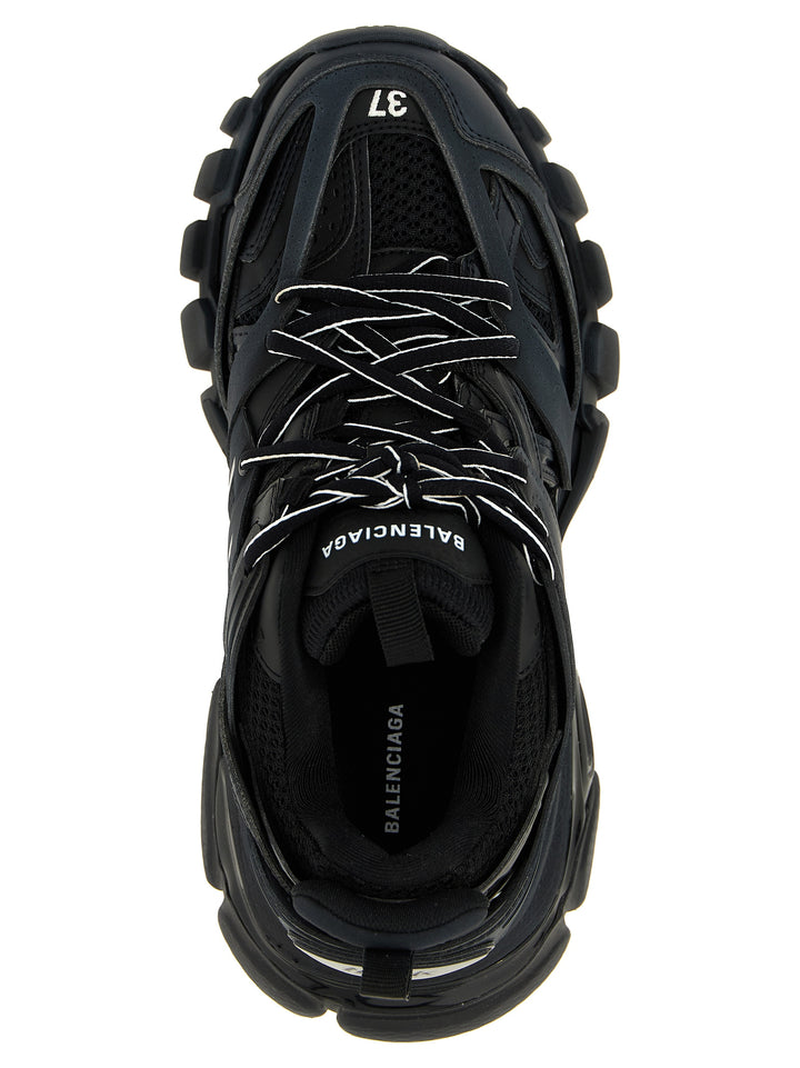Balenciaga svarte treningssneakers i polyetylen