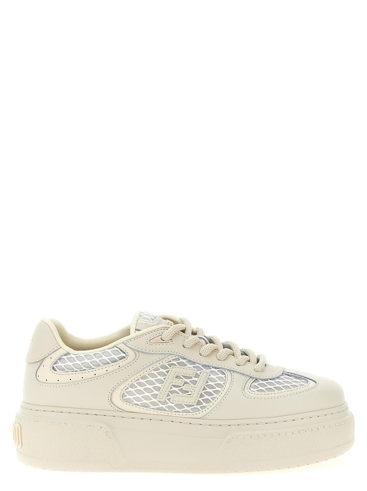 Fendi Beige Calfskin Platform-joggesko
