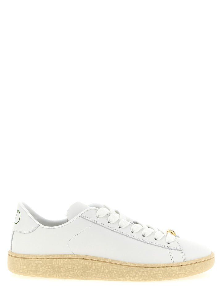 Valentino Garavani hvite kalveskinnssneakers