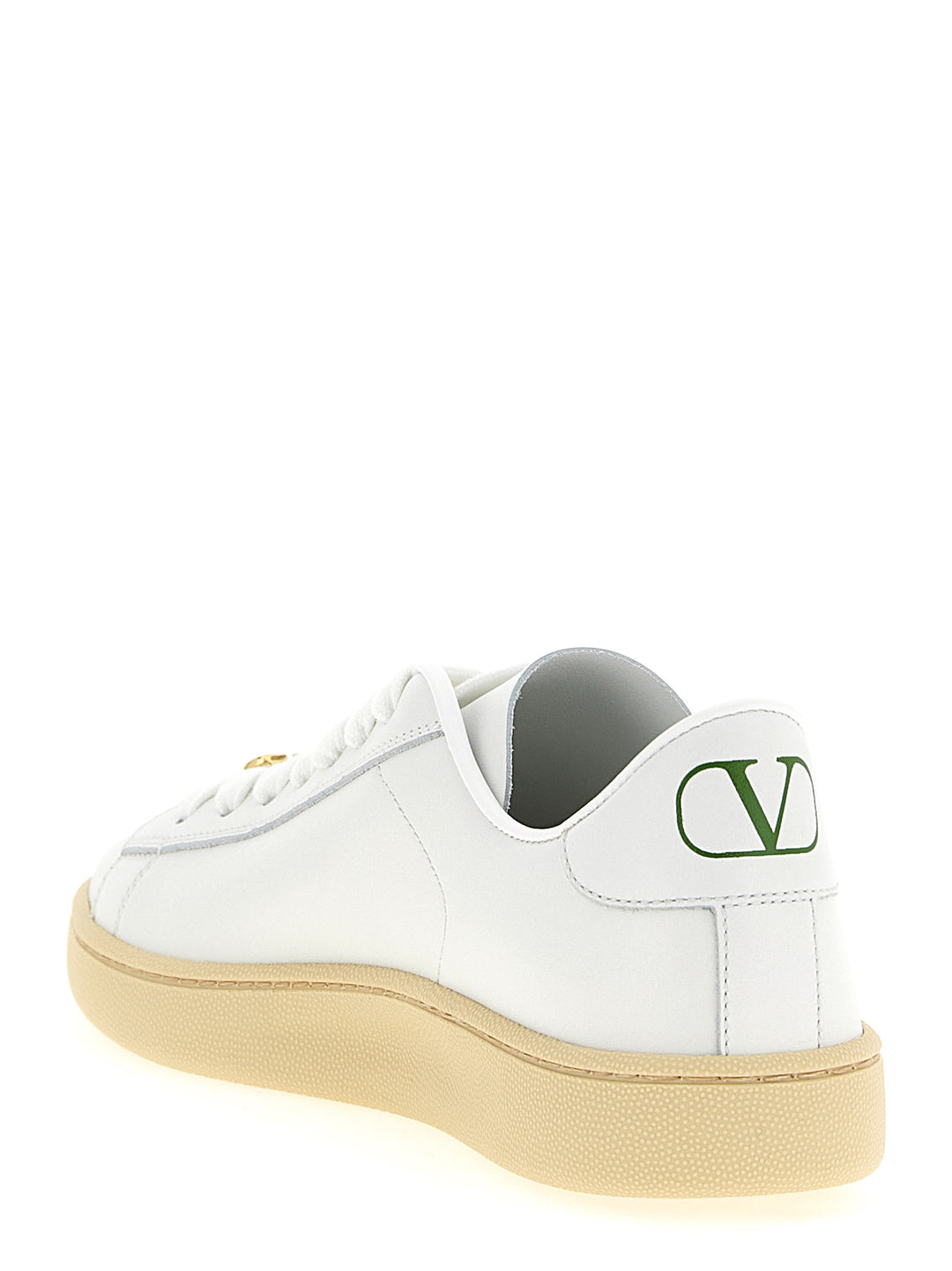 Valentino Garavani hvite kalveskinnssneakers