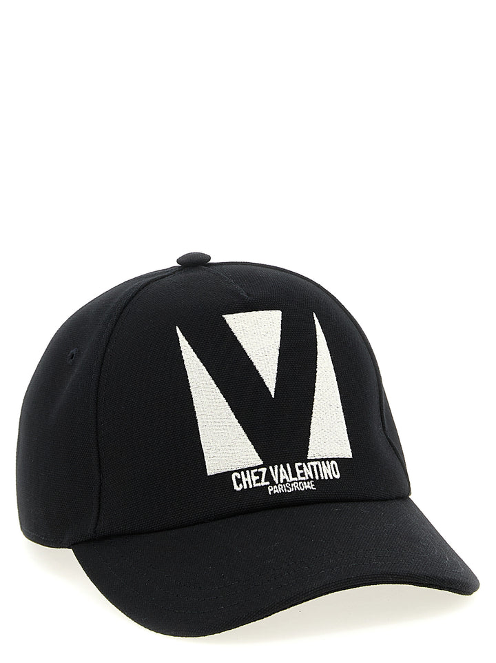 Valentino Garavani Svart Bomullscap (Baseballcaps)