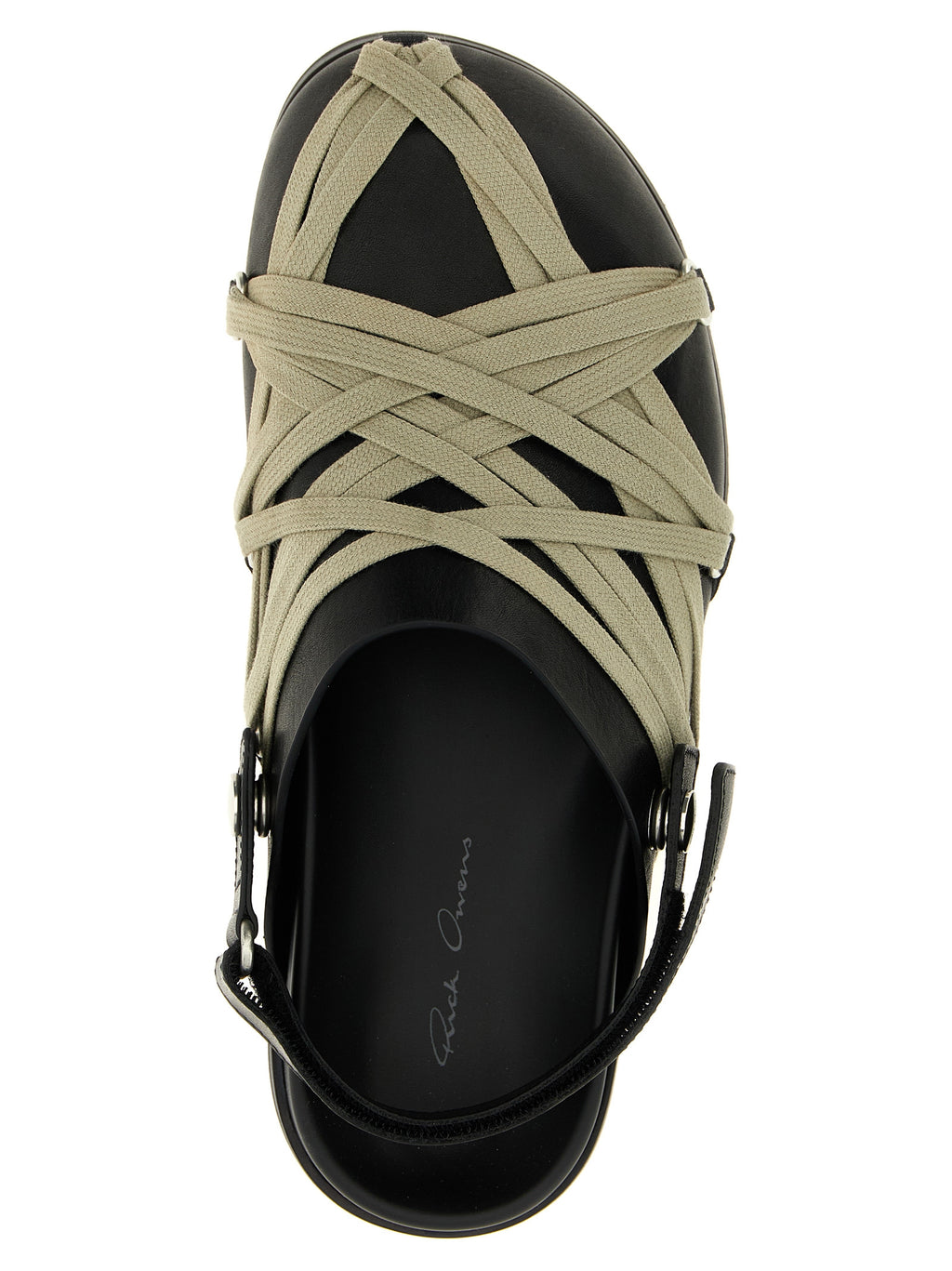Rick Owens Black Buffalo Leather Clogs