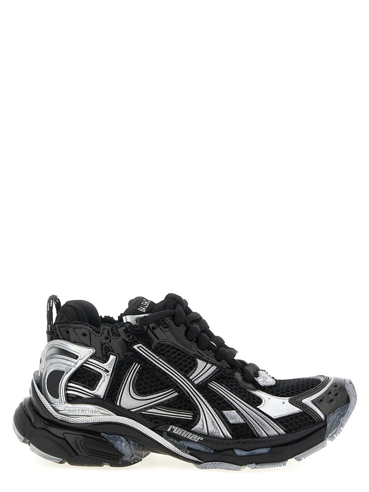 Balenciaga sorte joggesko i polyetylen