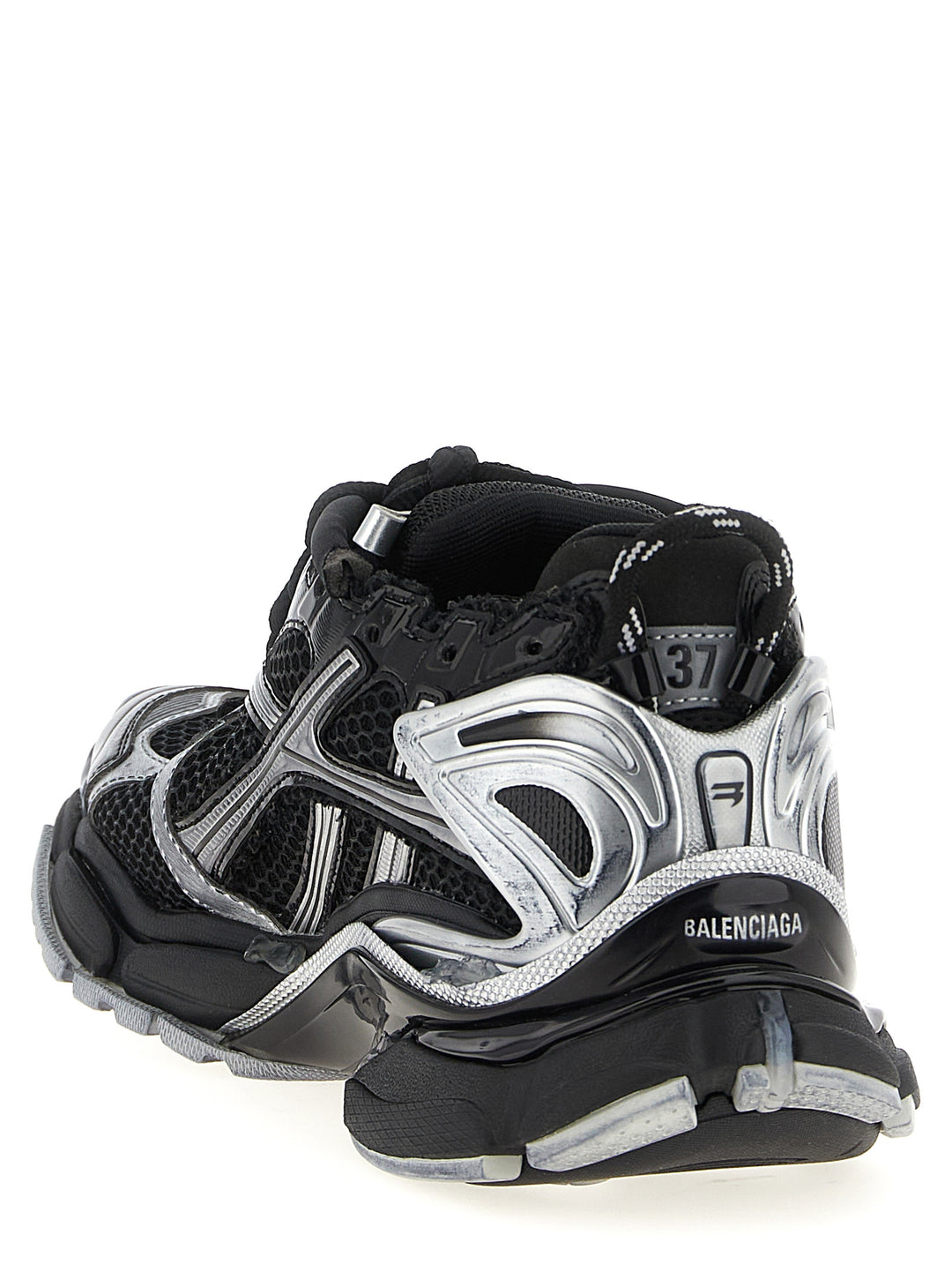 Balenciaga sorte joggesko i polyetylen