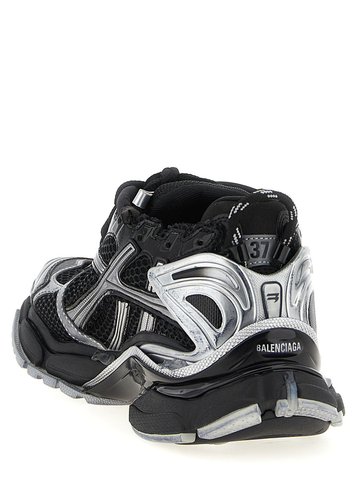 Balenciaga sorte joggesko i polyetylen