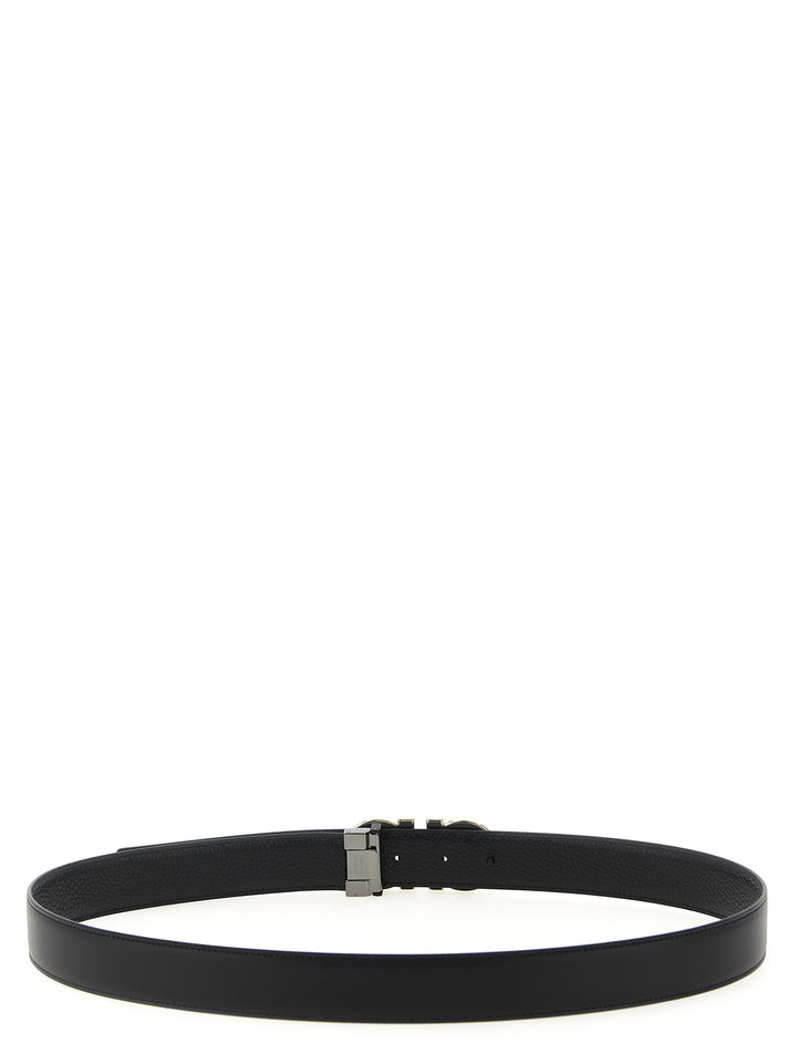 Ferragamo Belte i svart kalveskinn