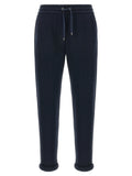 Brunello Cucinelli Blue Cotton Joggers (Workout Pants)