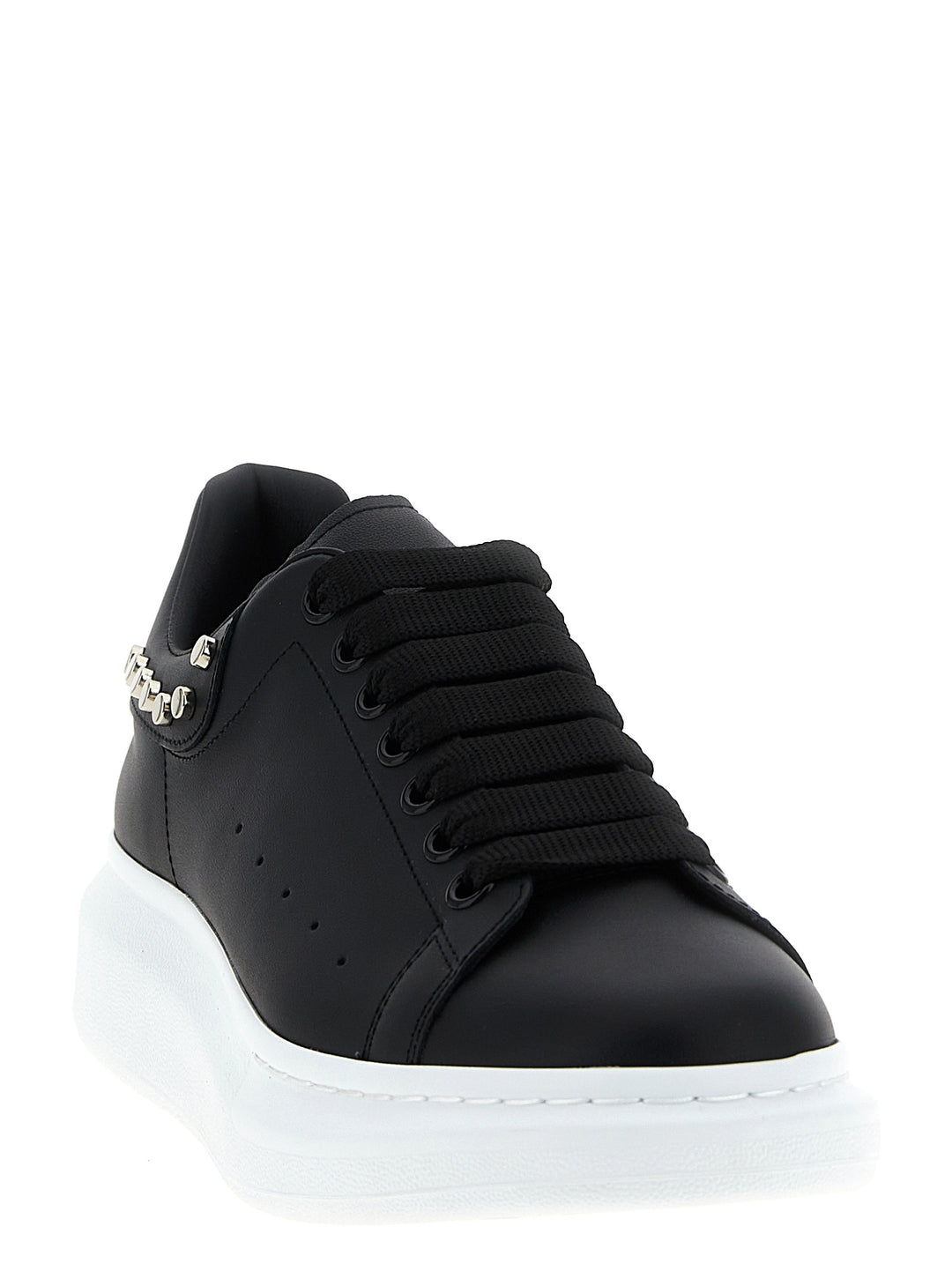 Alexander McQueen Sorte Kalveskinn Chunky Sneakers