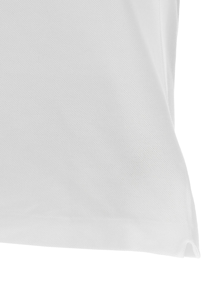 Lacoste hvit bomullspique-skjorte