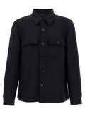Tom Ford Blue Wool Blouse