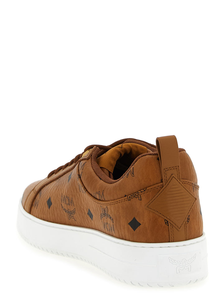 MCM Brune Lavtoppsneakers i Polyetylen