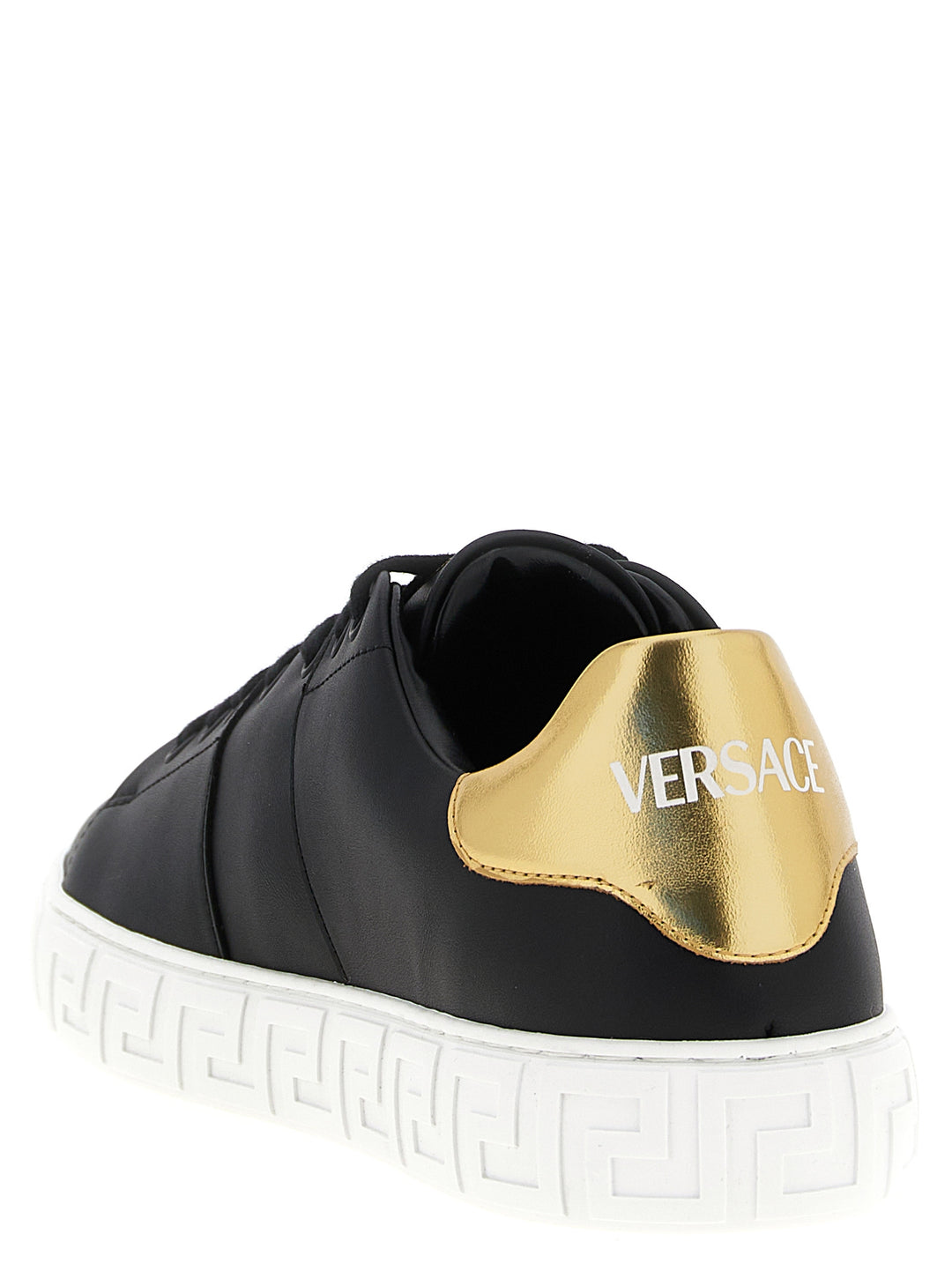 Versace sorte lave sneakers i nylon