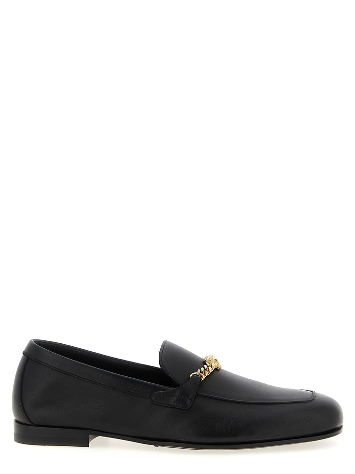 Versace sorte loafers i kalveskinn