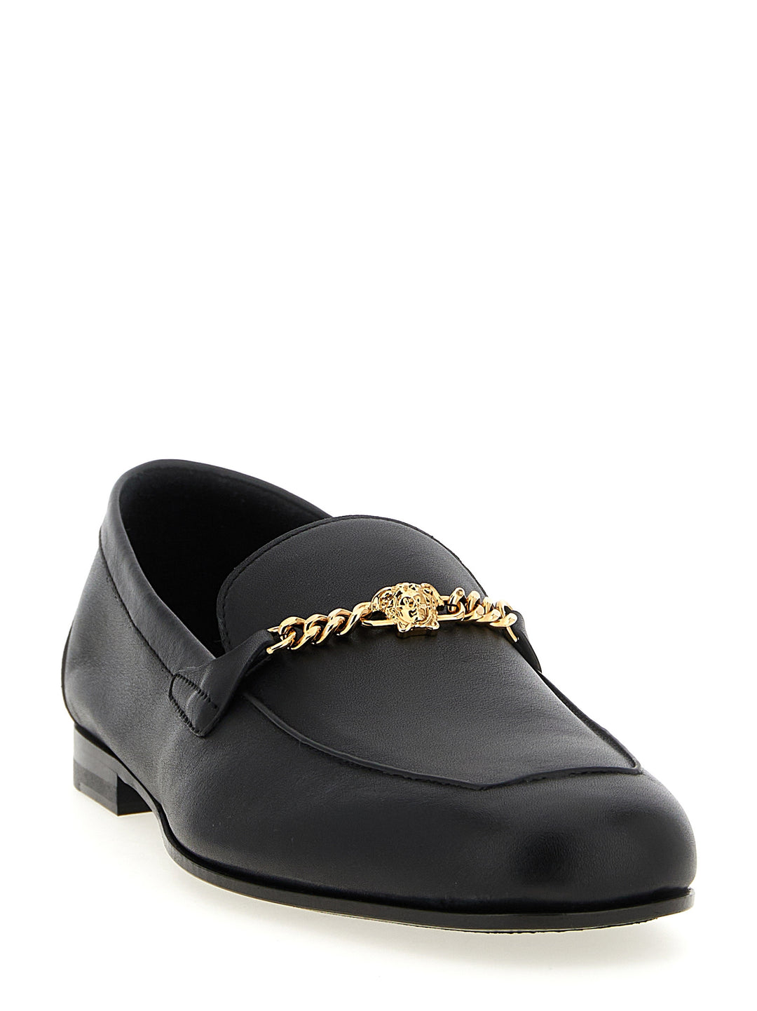 Versace sorte loafers i kalveskinn