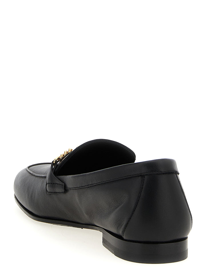 Versace sorte loafers i kalveskinn