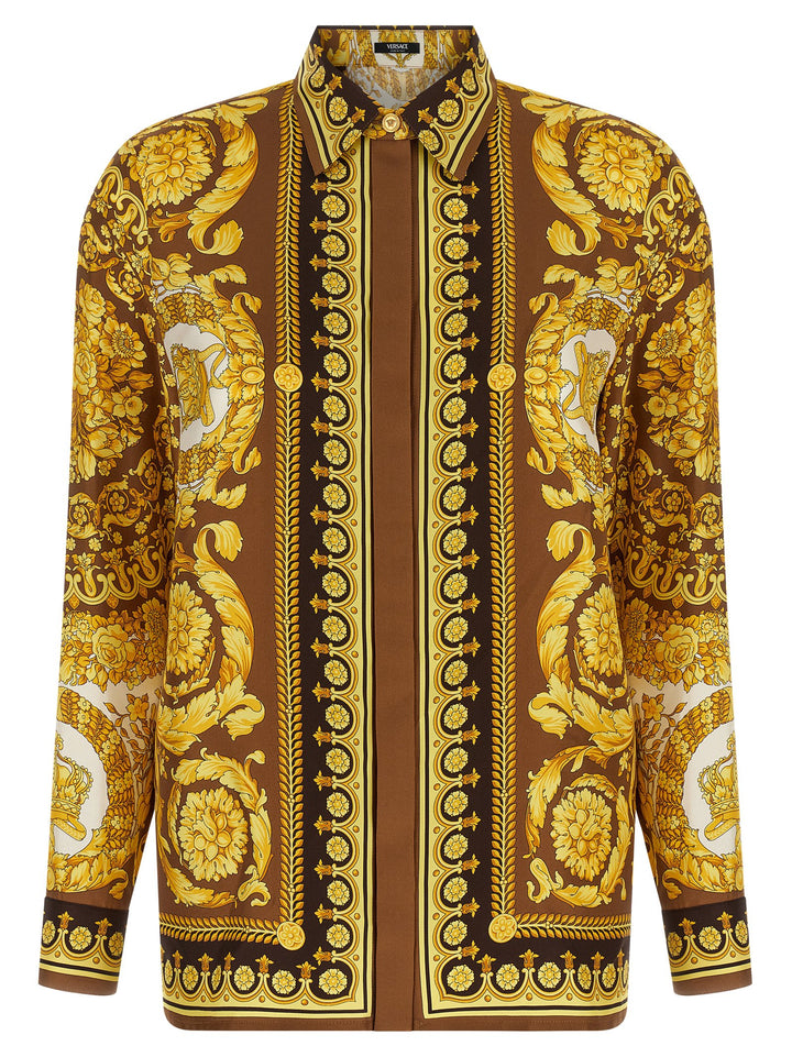 Versace gull silkebluse
