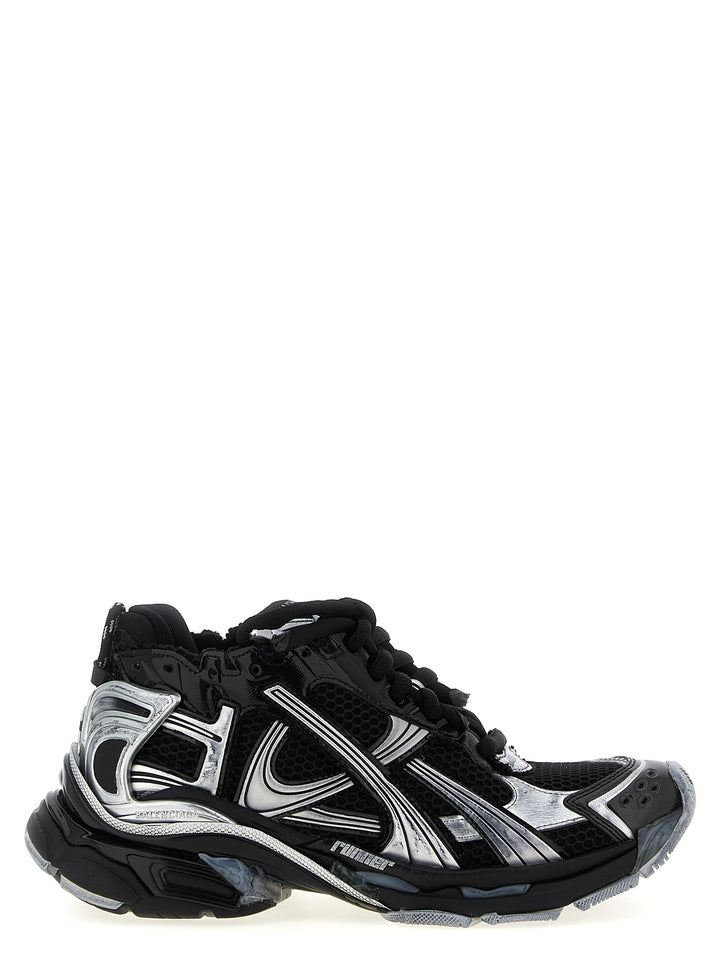 Balenciaga svarte atletiske joggesko i polyetylen