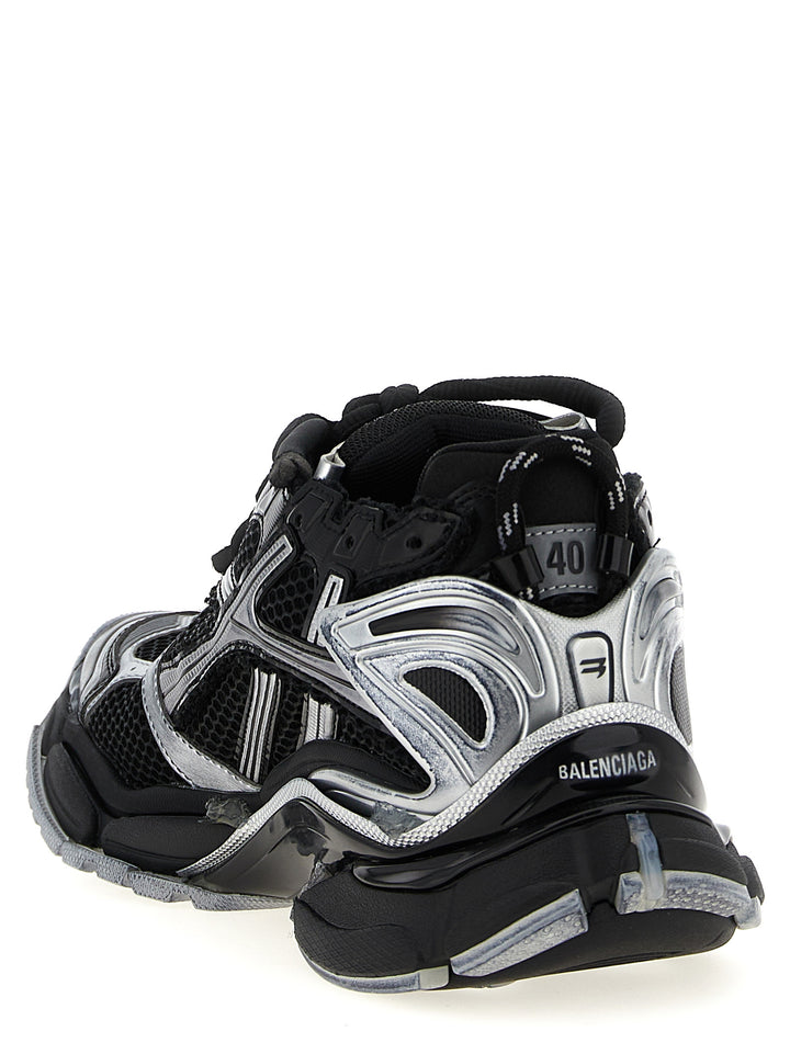 Balenciaga svarte atletiske joggesko i polyetylen