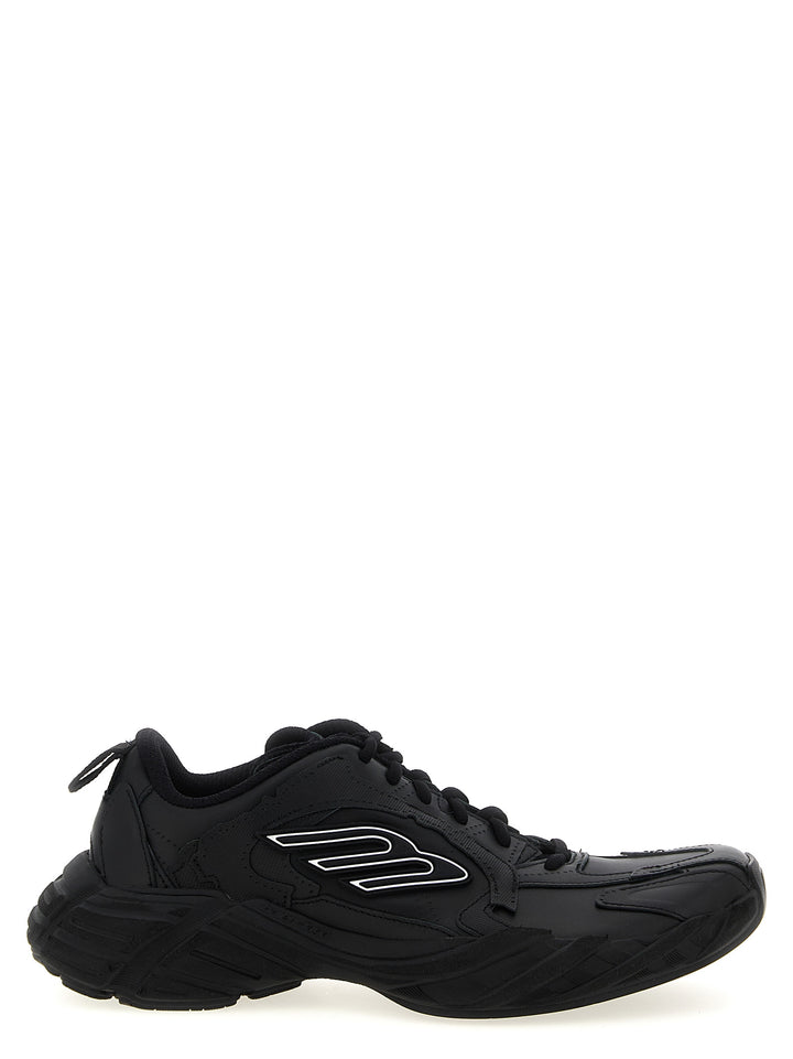 Balenciaga Sorte Kalveskinn Athletic-joggesko