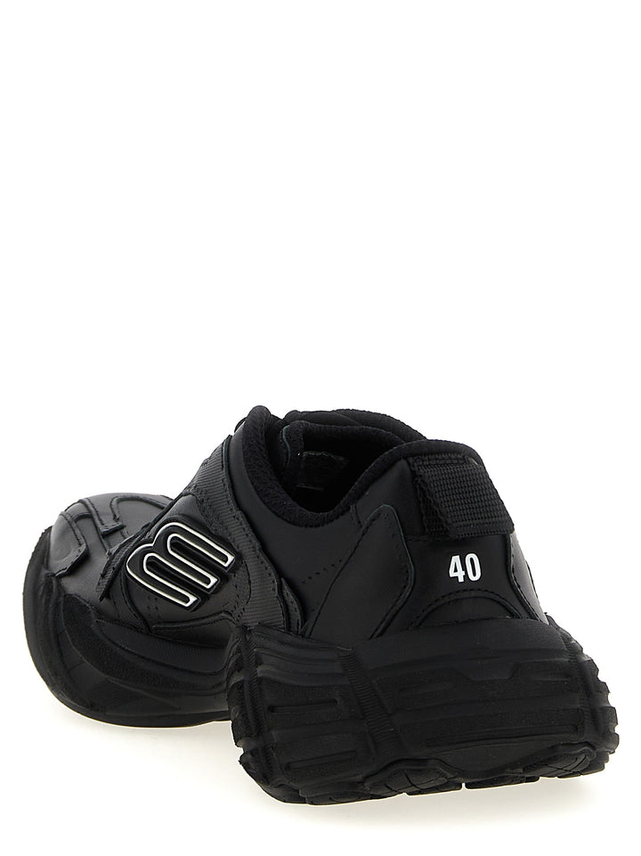 Balenciaga Sorte Kalveskinn Athletic-joggesko