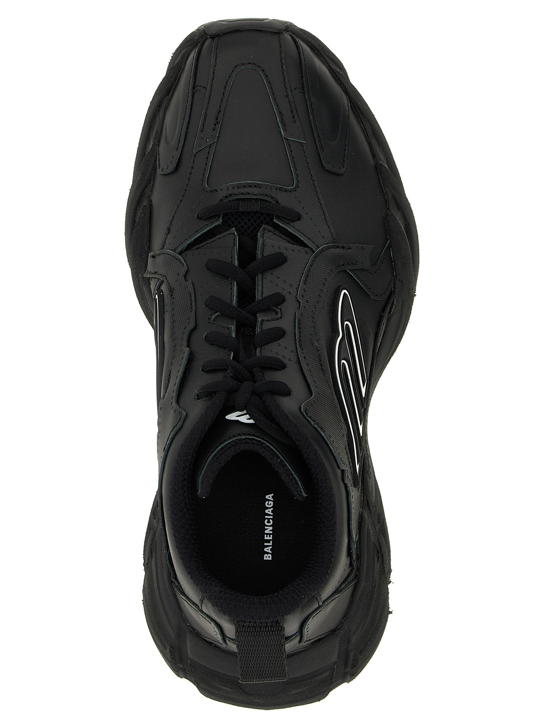 Balenciaga Sorte Kalveskinn Athletic-joggesko